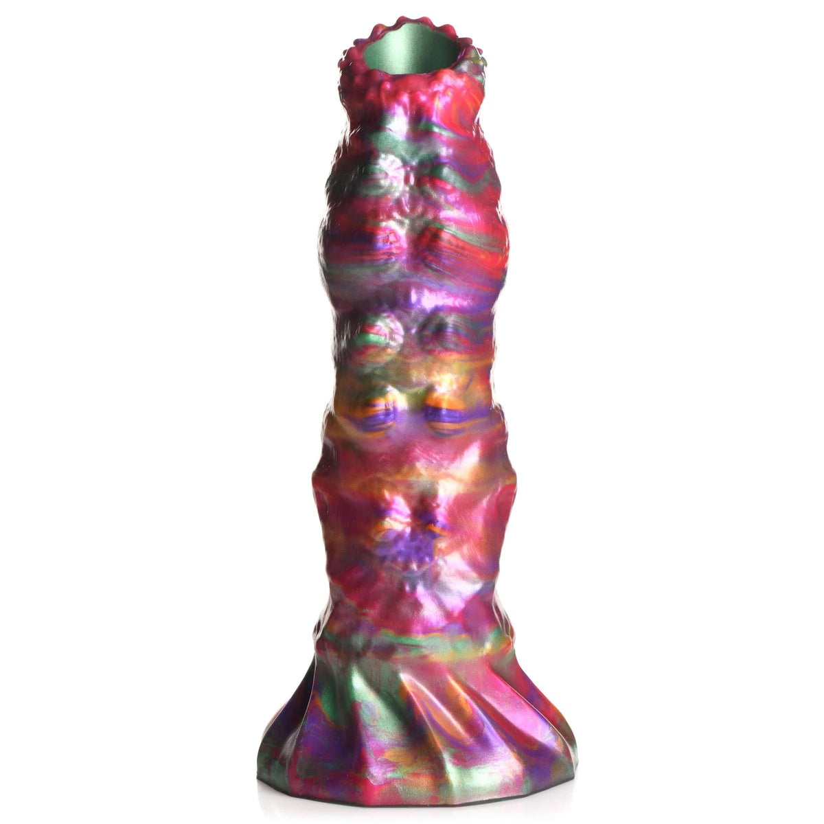 Larva Silicone Ovipositor Dildo With Eggs - Multicolor by XR Brands from LoveMart Co.