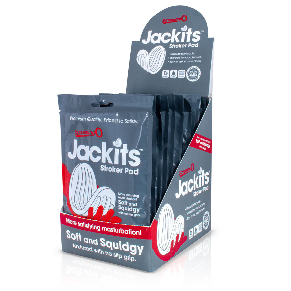 Jackits Stroker Pad - 12 Count P.O.P. Box Display by Screaming O from LoveMart Co.