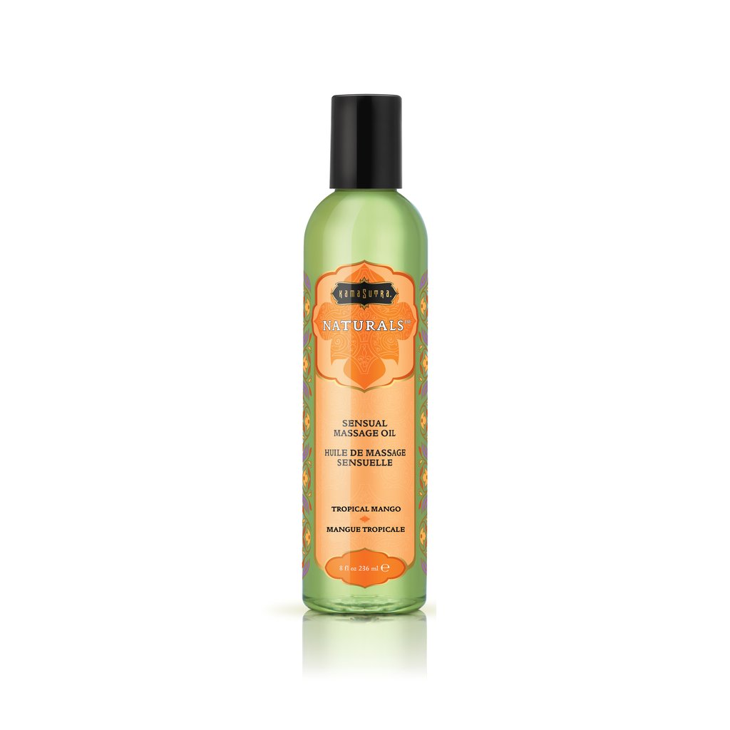 Naturals Massage Oil - Tropical Mango 8 Fl Oz by Kama Sutra from LoveMart Co.