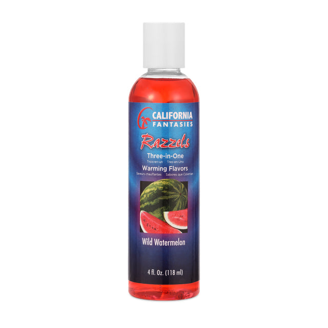 Razzels Warming Lubricant - Wild Watermelon - 4 Oz. Bottle by California Fantasies from LoveMart Co.