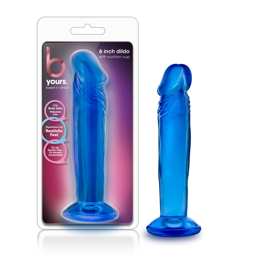 B Yours - Sweet n' Small 6 Inch Dildo With Suction Cup by Blush from LoveMart Co.