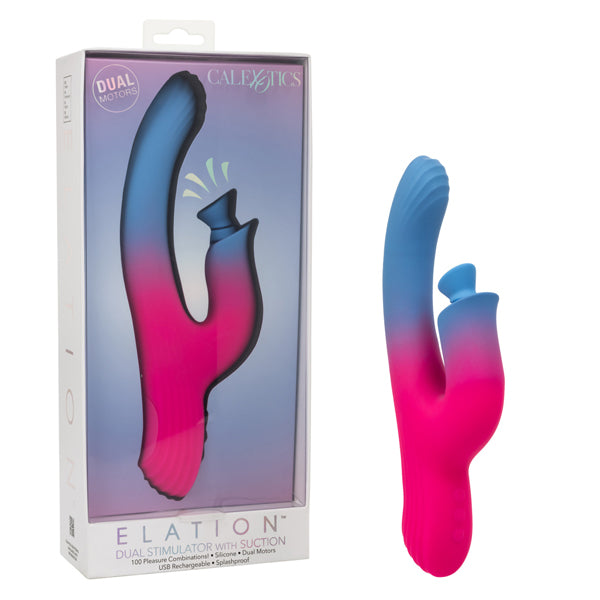Elation Dual Stimulator With Suction by CalExotics from LoveMart Co.