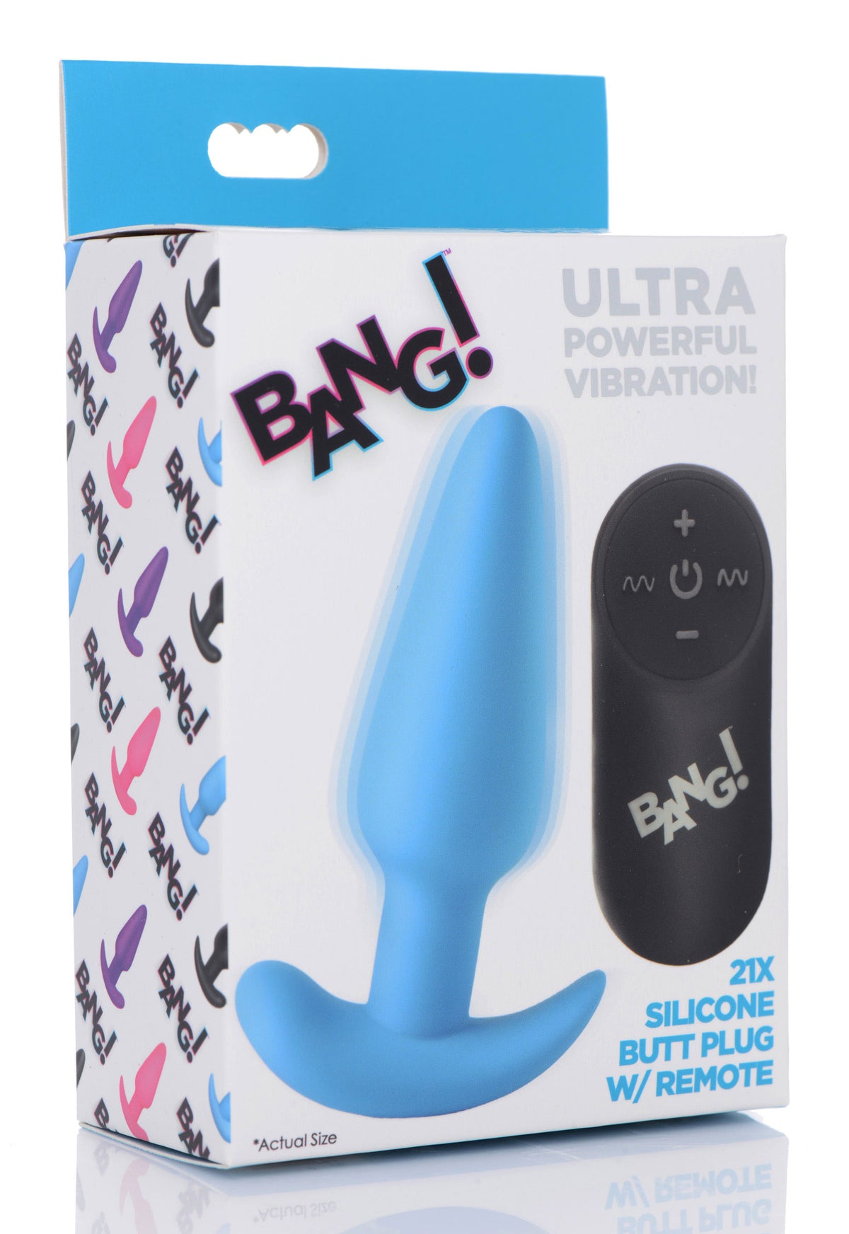 21x Silicone Butt Plug With Remote by XR Brands from LoveMart Co.