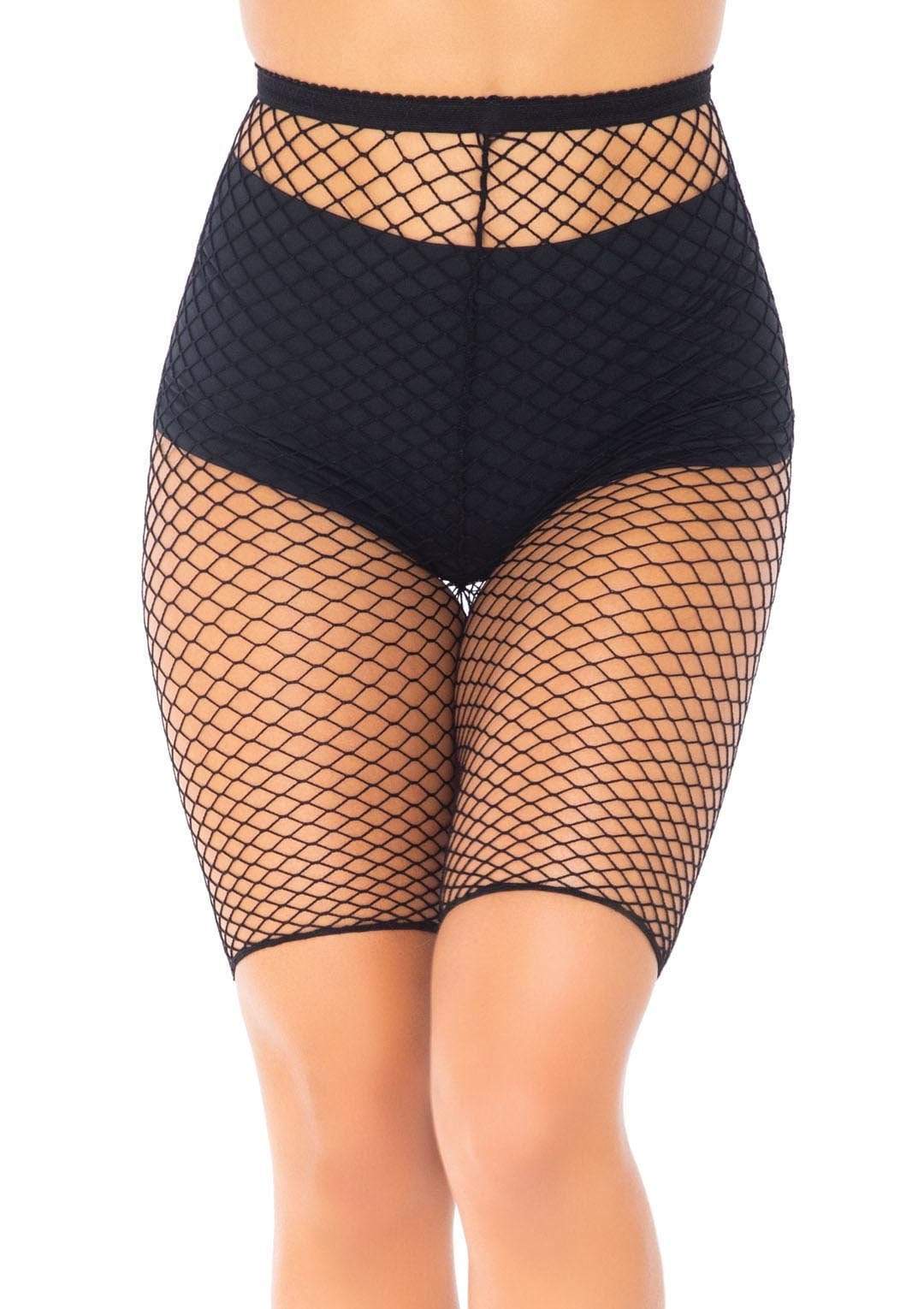 Industrial Fishnet Biker Shorts - One Size by Leg Avenue from LoveMart Co.