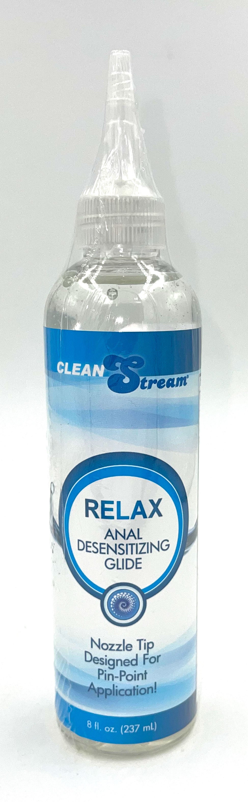 Relax Desensitizing Anal Lube With Dispensing Tip - 8 Oz by XR Brands from LoveMart Co.