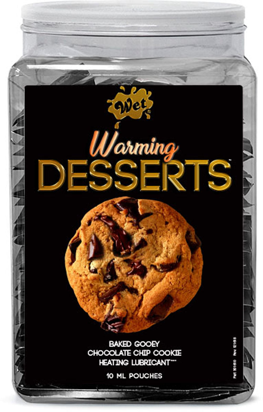 Wet Warming Desserts Baked Gooey Chocolate Chip Cookie 10ml Pouches by Wet from LoveMart Co.