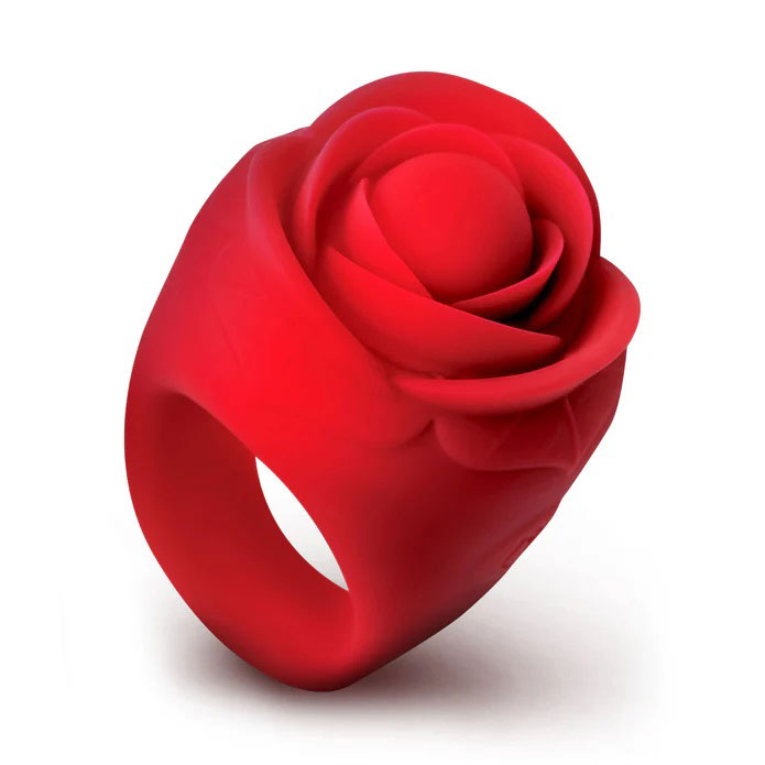 Rose Ring Discreet Finger Vibrator by XR Brands from LoveMart Co.