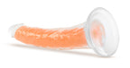 Neo Elite Glow in the Dark Lavo 7" Silicone Dual Density Dildo Neon by Blush from LoveMart Co.