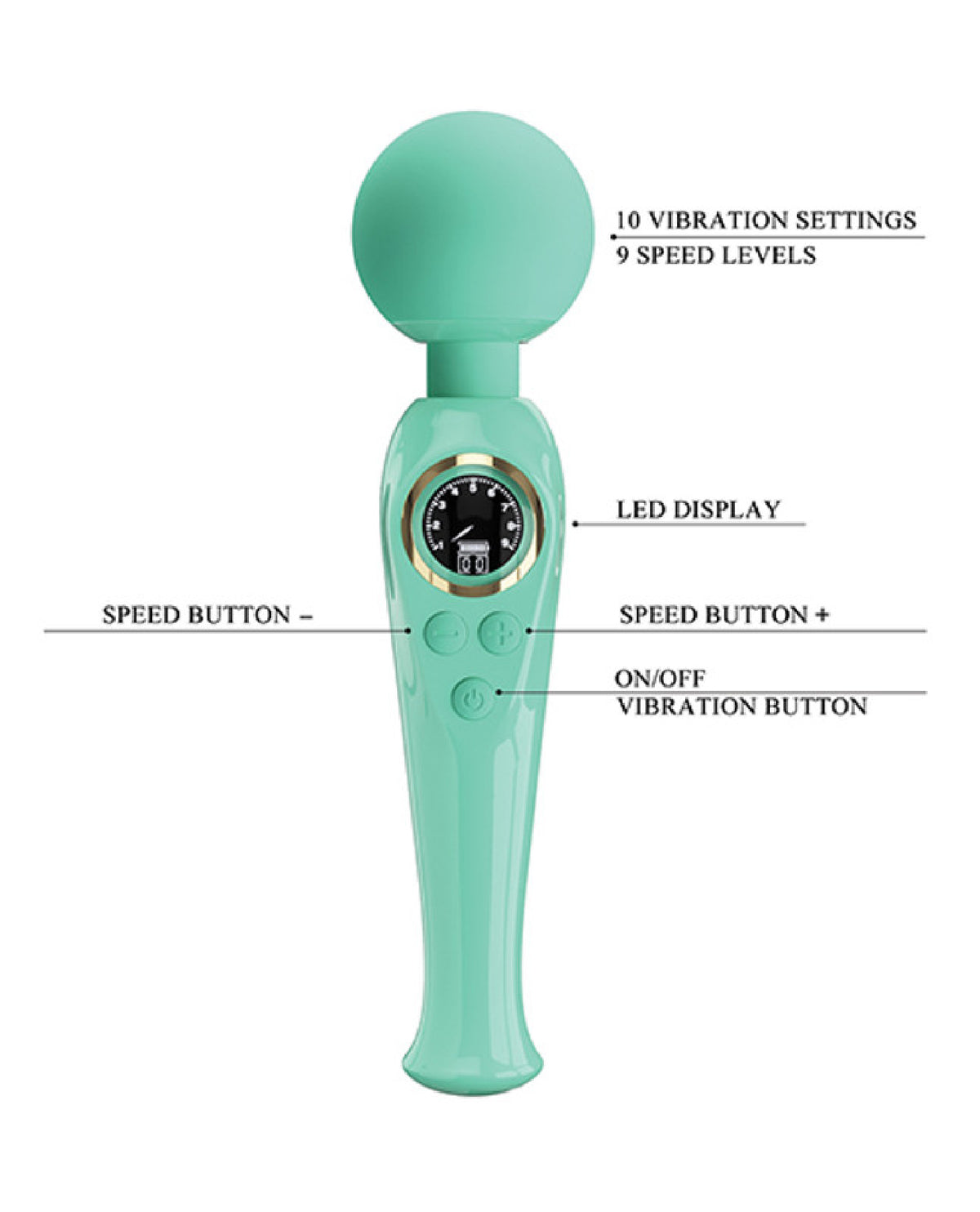 Skylar - Led Digital Display Wand by Pretty Love from LoveMart Co.