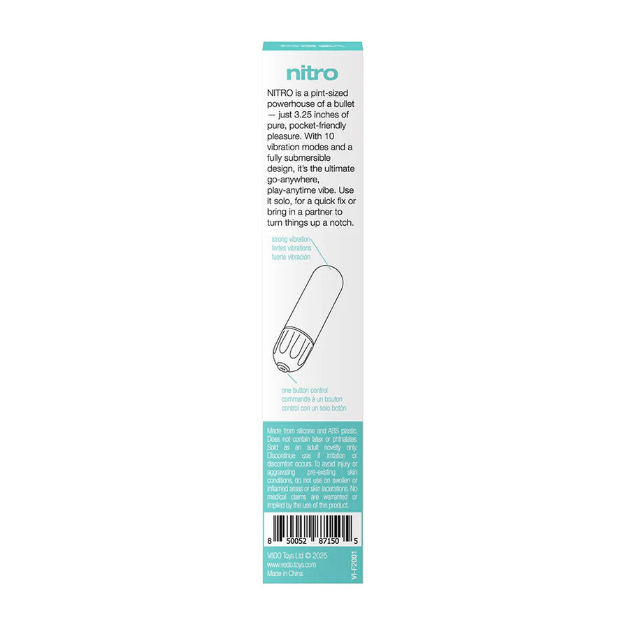 Nitro Rechargeable Bullet by VeDO from LoveMart Co.