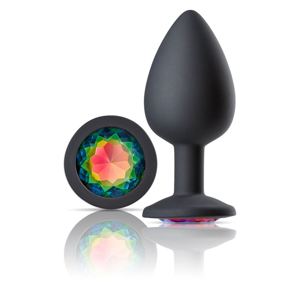 Cloud 9 Novelties Gems Jeweled Silicone Anal Plug - Large by Cloud 9 Novelties from LoveMart Co.
