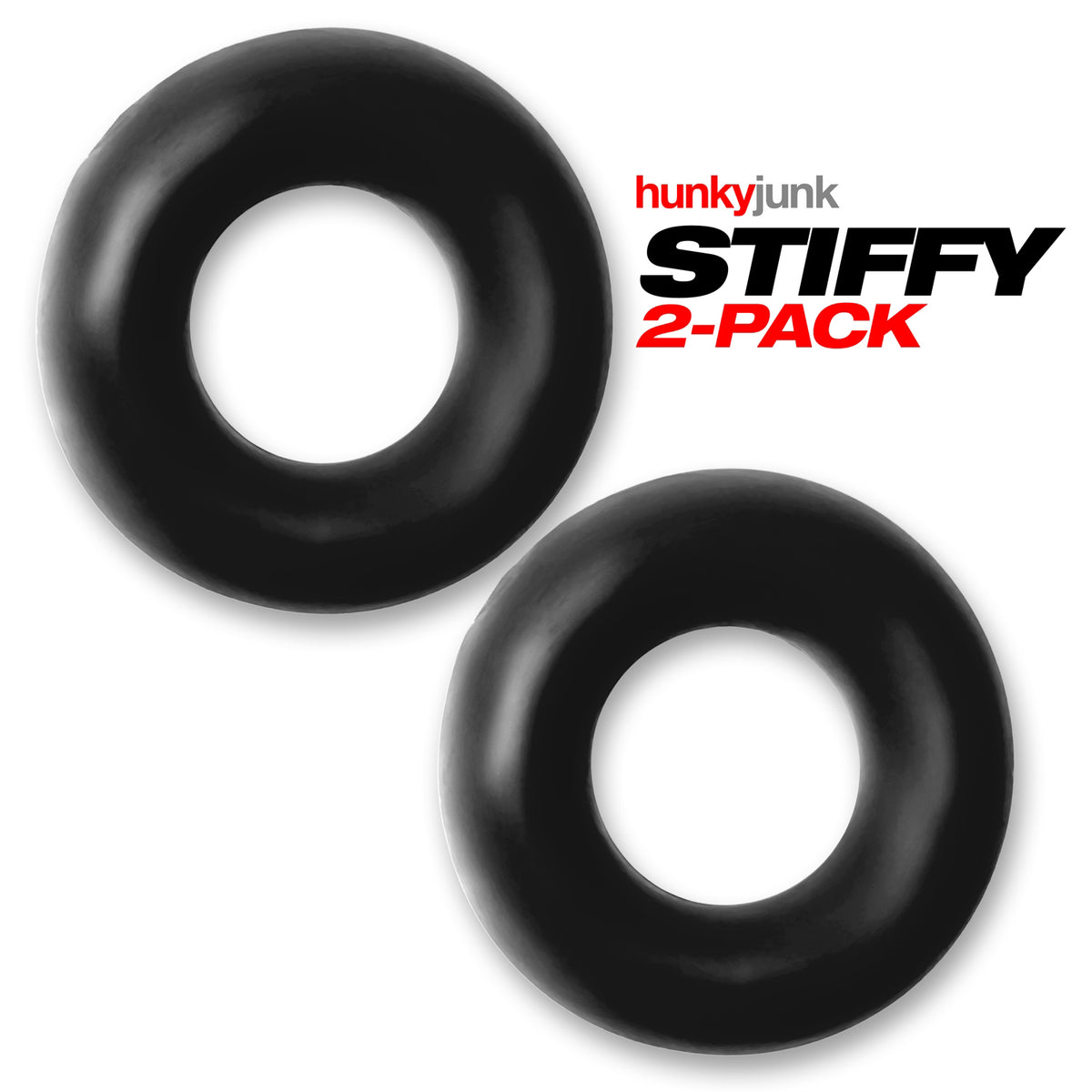 Stiffy 2 -Pack Bulge-Rings - Tar Ice by Oxballs from LoveMart Co.