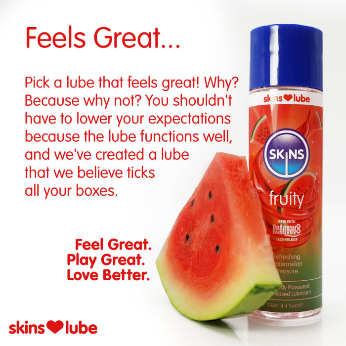 Skins Watermelon Water Based Lubricant 4.4 Fl Oz by Creative Conceptions from LoveMart Co.