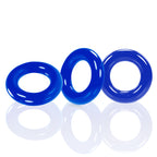 Willy Rings 3-Pack Cockrings - Police by Oxballs from LoveMart Co.