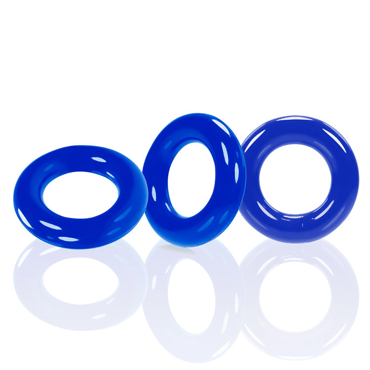 Willy Rings 3-Pack Cockrings - Police by Oxballs from LoveMart Co.