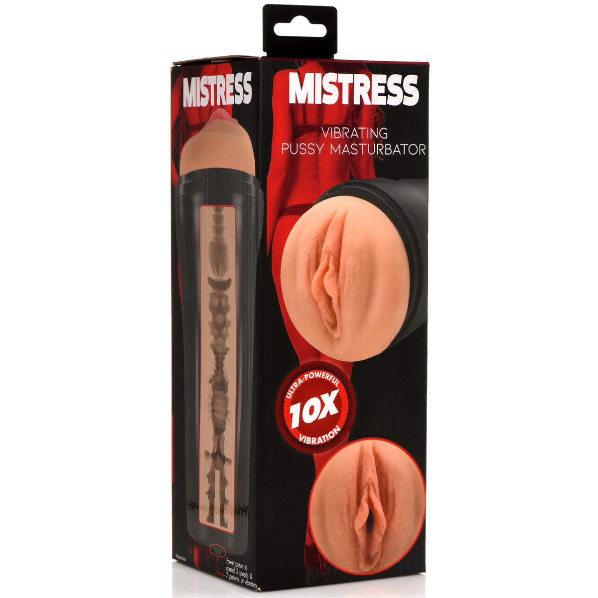Mistress Vibrating Pussy Masturbator - Medium by Curve Toys from LoveMart Co.