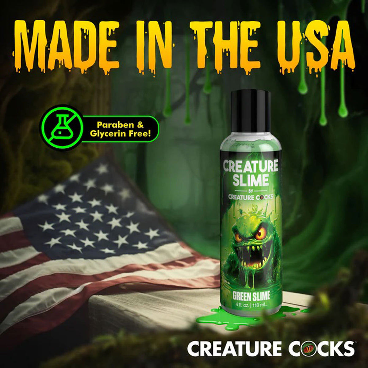 4oz Creature Slime Slime Water-Based - Lubricant by XR Brands from LoveMart Co.