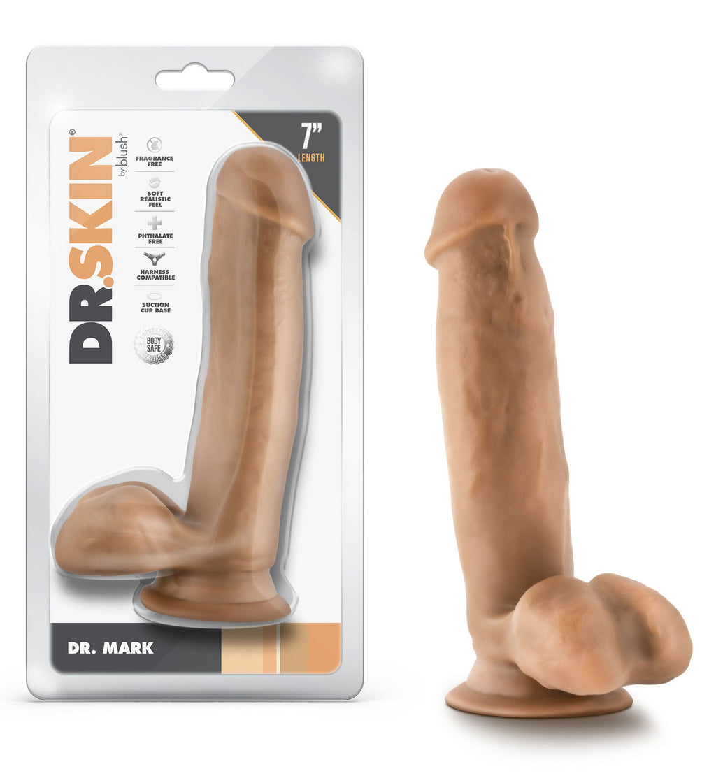 Dr. Skin - Dr. Mark - 7 Inch Dildo With Balls by Blush from LoveMart Co.