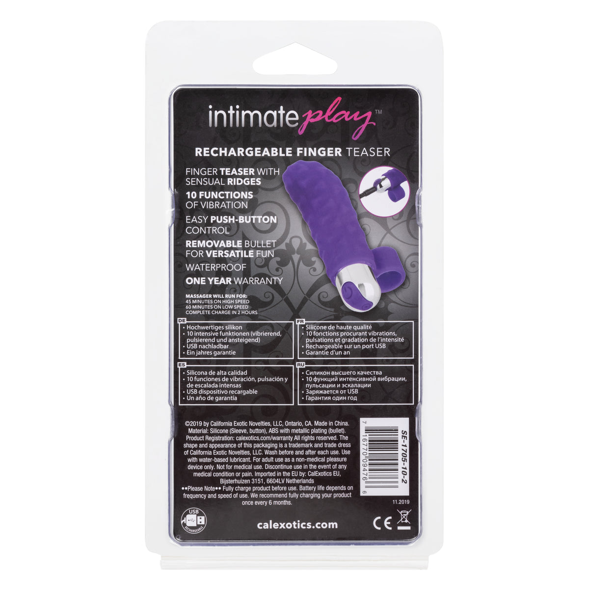 Intimate Play Rechargeable Finger Teaser by CalExotics from LoveMart Co.