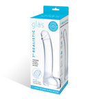 7 Inch Realistic Curved Glass G-Spot Dildo by Electric Novelties from LoveMart Co.