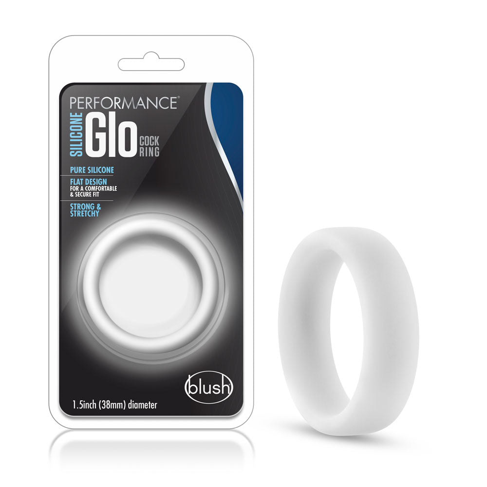 Performance - Silicone Glo Cock Ring - Glow by Blush from LoveMart Co.