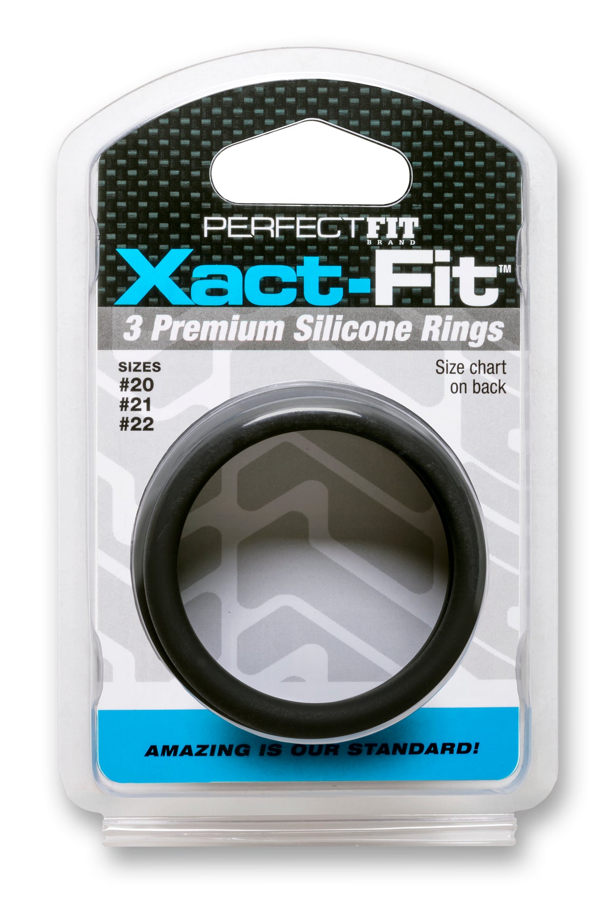 Xact- Fit 3 Premium Silicone Rings - #20, #21, #22 by Perfect Fit from LoveMart Co.