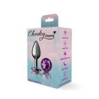 Round Gem Gunmetal Metal Plug - Sm by Viben from LoveMart Co.