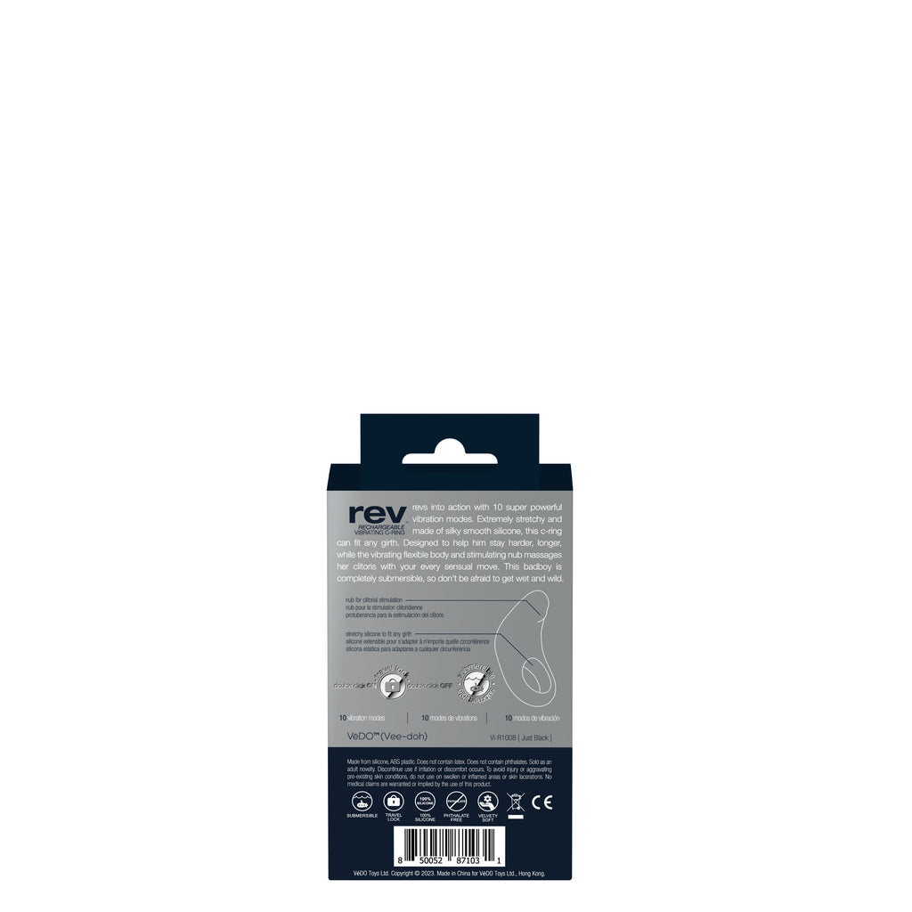 Rev Rechargeable Vibrating C-Ring by VeDO from LoveMart Co.