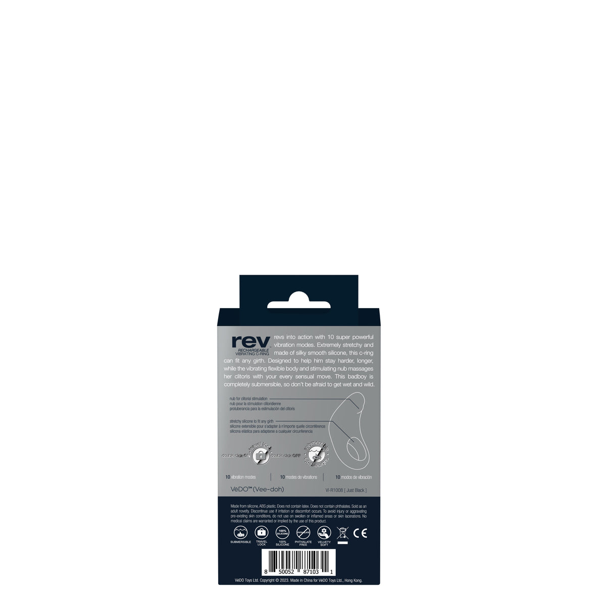 Rev Rechargeable Vibrating C-Ring by VeDO from LoveMart Co.