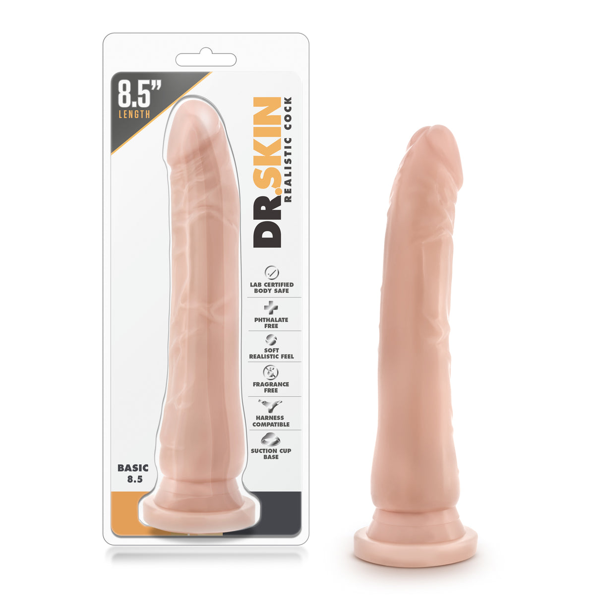 Dr. Skin - Realistic Cock - Basic 8.5 by Blush from LoveMart Co.