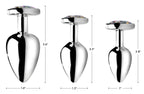 Rainbow Prism Heart Anal Plug - Small by XR Brands from LoveMart Co.