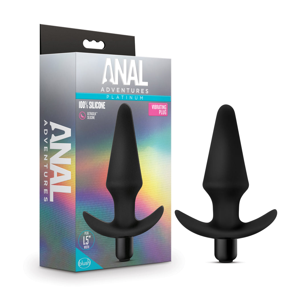 Anal Adventures Platinum - Silicone Vibrating Plug by Blush from LoveMart Co.
