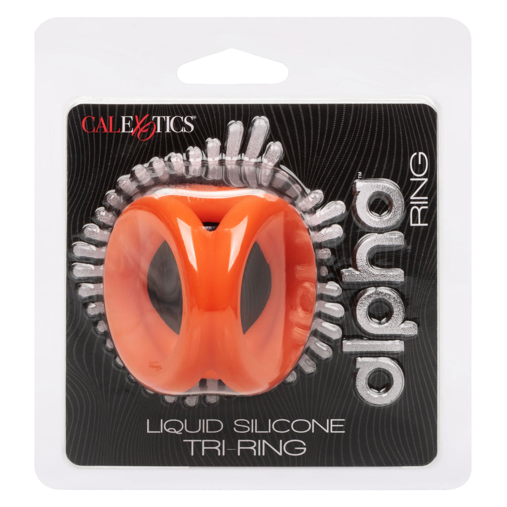 Alpha Liquid Silicone Tri-Ring by CalExotics from LoveMart Co.