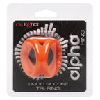 Alpha Liquid Silicone Tri-Ring by CalExotics from LoveMart Co.