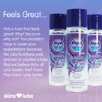 Skins Fusion Hybrid Silicone and Water Based Lubricant 4.4oz by Creative Conceptions from LoveMart Co.