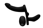 Double Take 10x Vibrating Double Penetration Adjustable Strap-On by XR Brands from LoveMart Co.