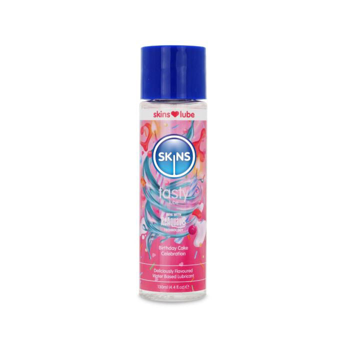 Skins Birthday Cake Water Based Lubricant 4.4 Fl Oz by Creative Conceptions from LoveMart Co.