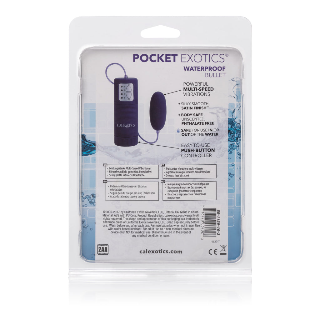 Waterproof Pocket Exotics Waterproof Bullet by CalExotics from LoveMart Co.