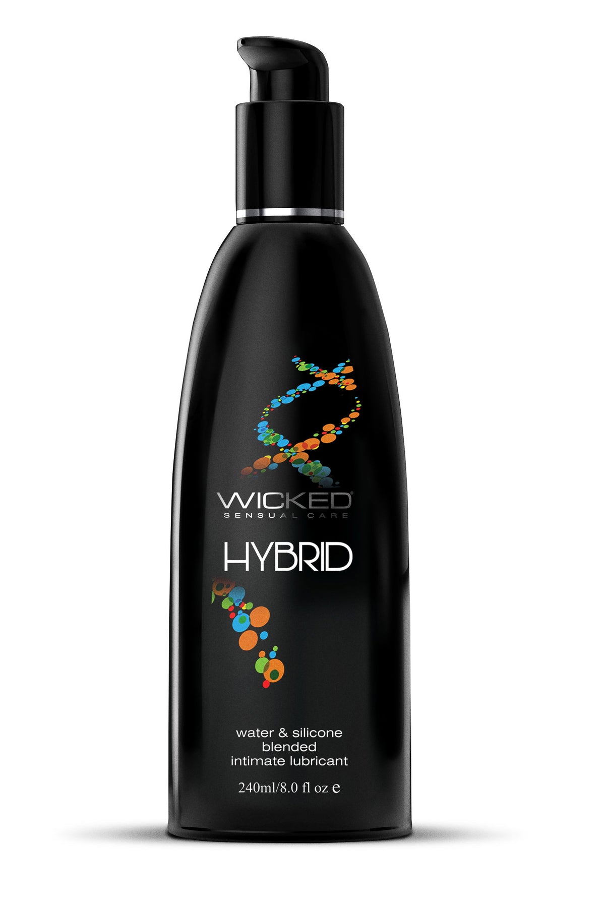 Hybrid Water and Silicone Blended Lubricant - 8 Fl. Oz. by Wicked Sensual Care from LoveMart Co.