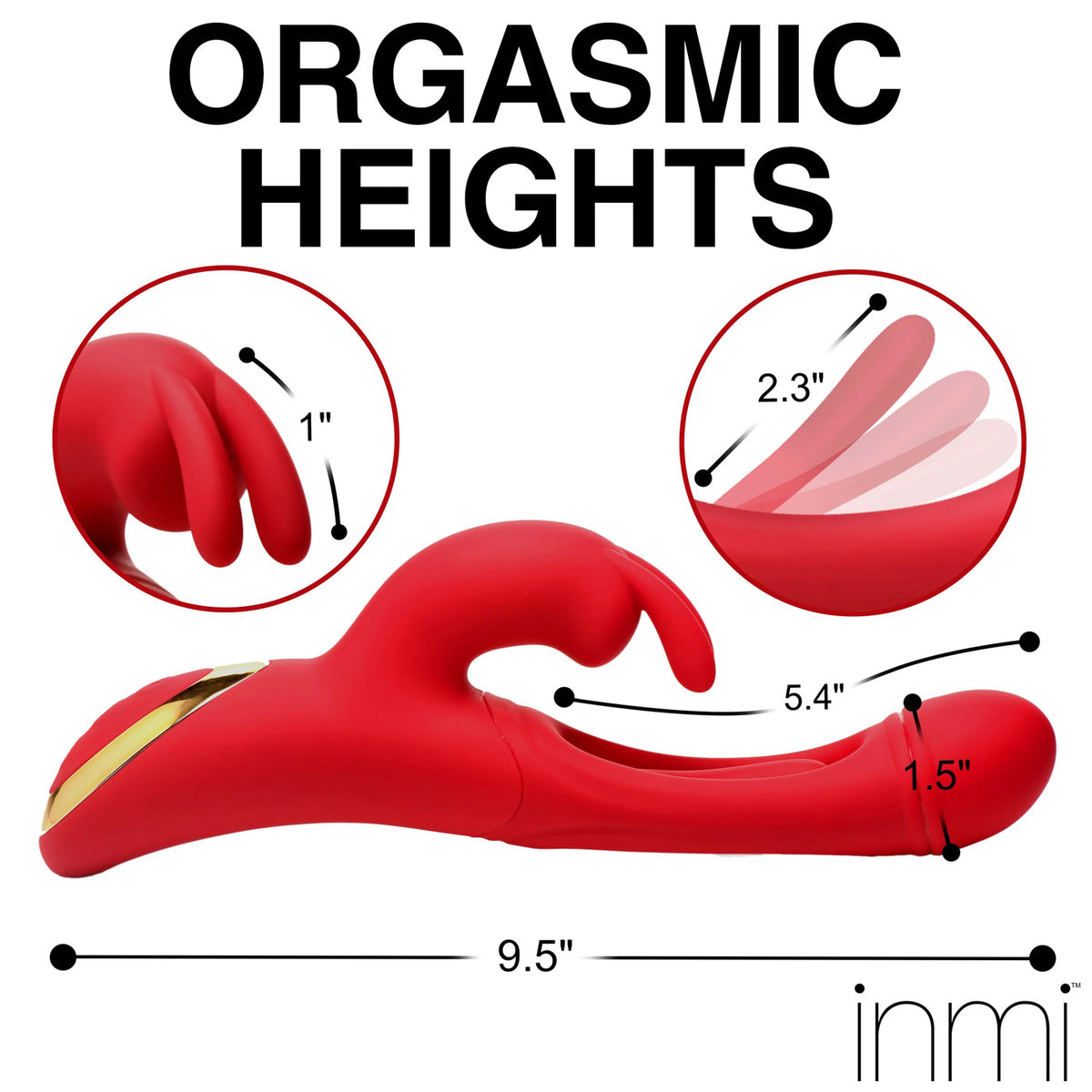 Rabbit Flick Flicking Silicone Rabbit Vibrator by XR Brands from LoveMart Co.