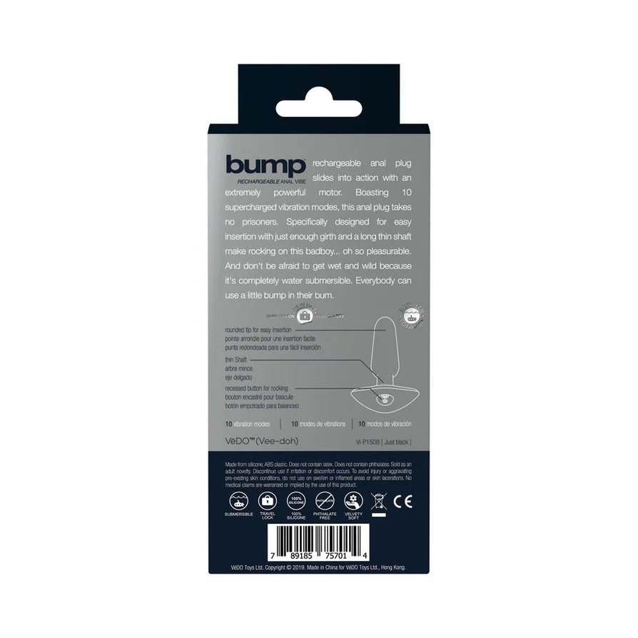 Bump Rechargeable Anal Vibe by VeDO from LoveMart Co.