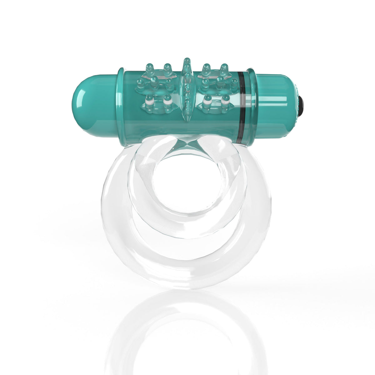 Screaming O 4t - Double O 6 Super Powered Vibrating Double Ring - Kiwi by Screaming O from LoveMart Co.