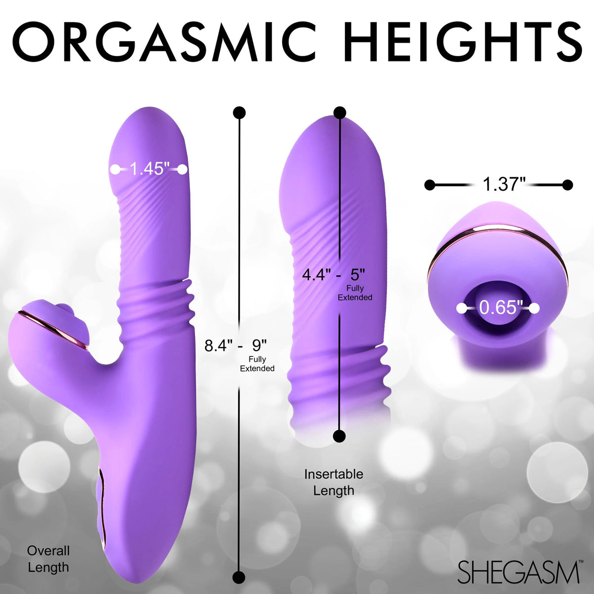 Pro-Thrust Max 14x Thrusting and Pulsing Silicone Rabbit by XR Brands from LoveMart Co.