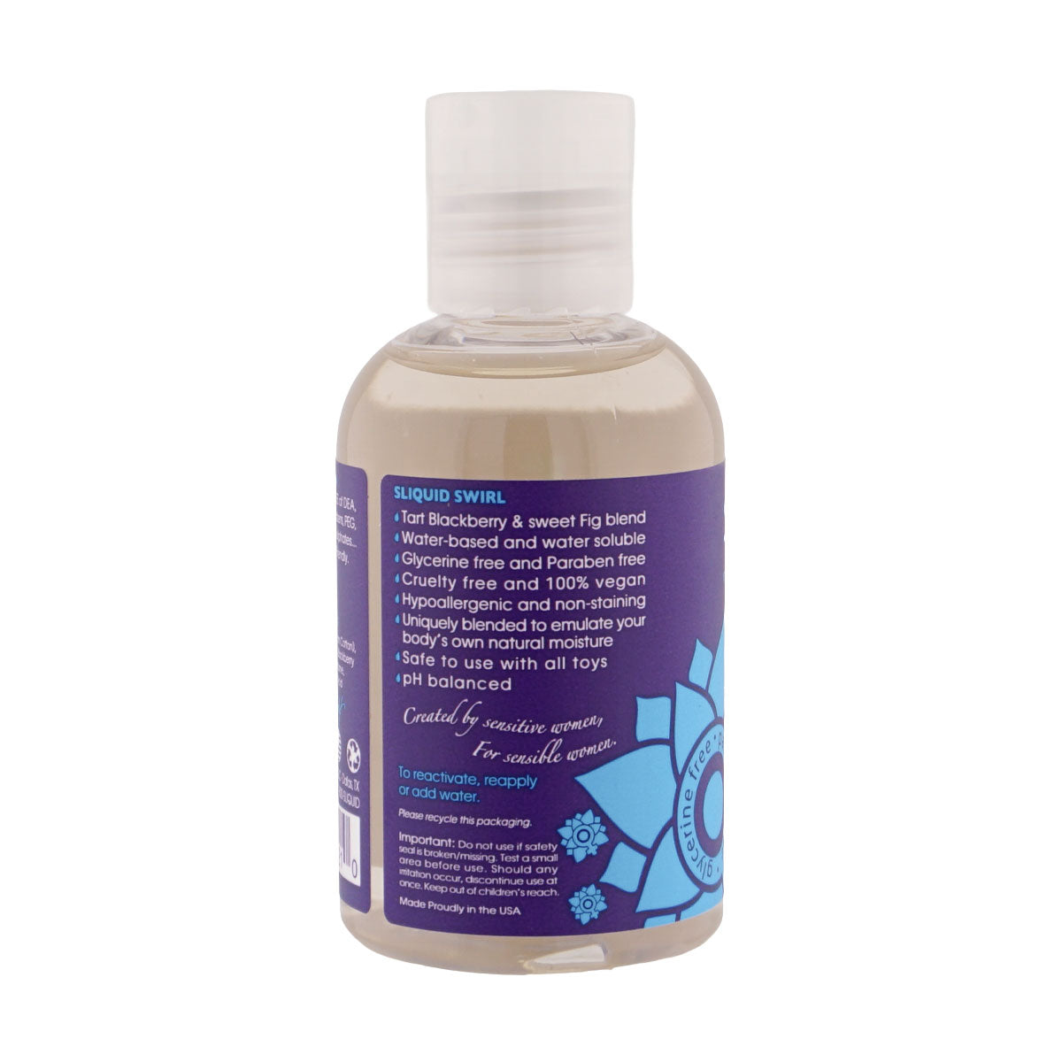 Naturals Swirl - Blackberry Fig - 4.2 Fl. Oz. (124 ml) by Sliquid from LoveMart Co.