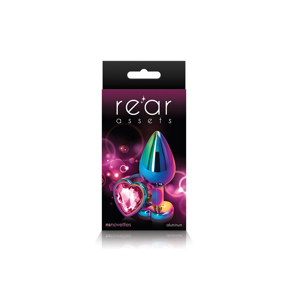 Rear Assets - Multicolor Heart - Medium - Pink by nsnovelties from LoveMart Co.