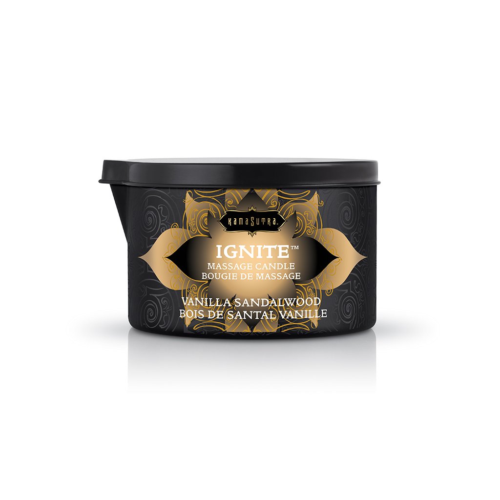 Ignite Vanilla Sandalwood Massage Candle - 6 Oz. by Kama Sutra from LoveMart Co.
