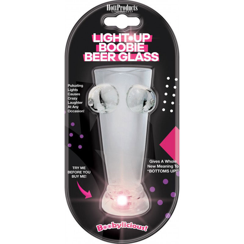 Light Up Boobie Beer Glass by Hott Products from LoveMart Co.