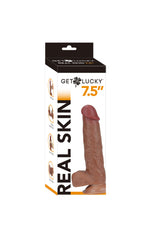 Real Skin 7.5" Dual Layer Dildo - Light by Viben from LoveMart Co.
