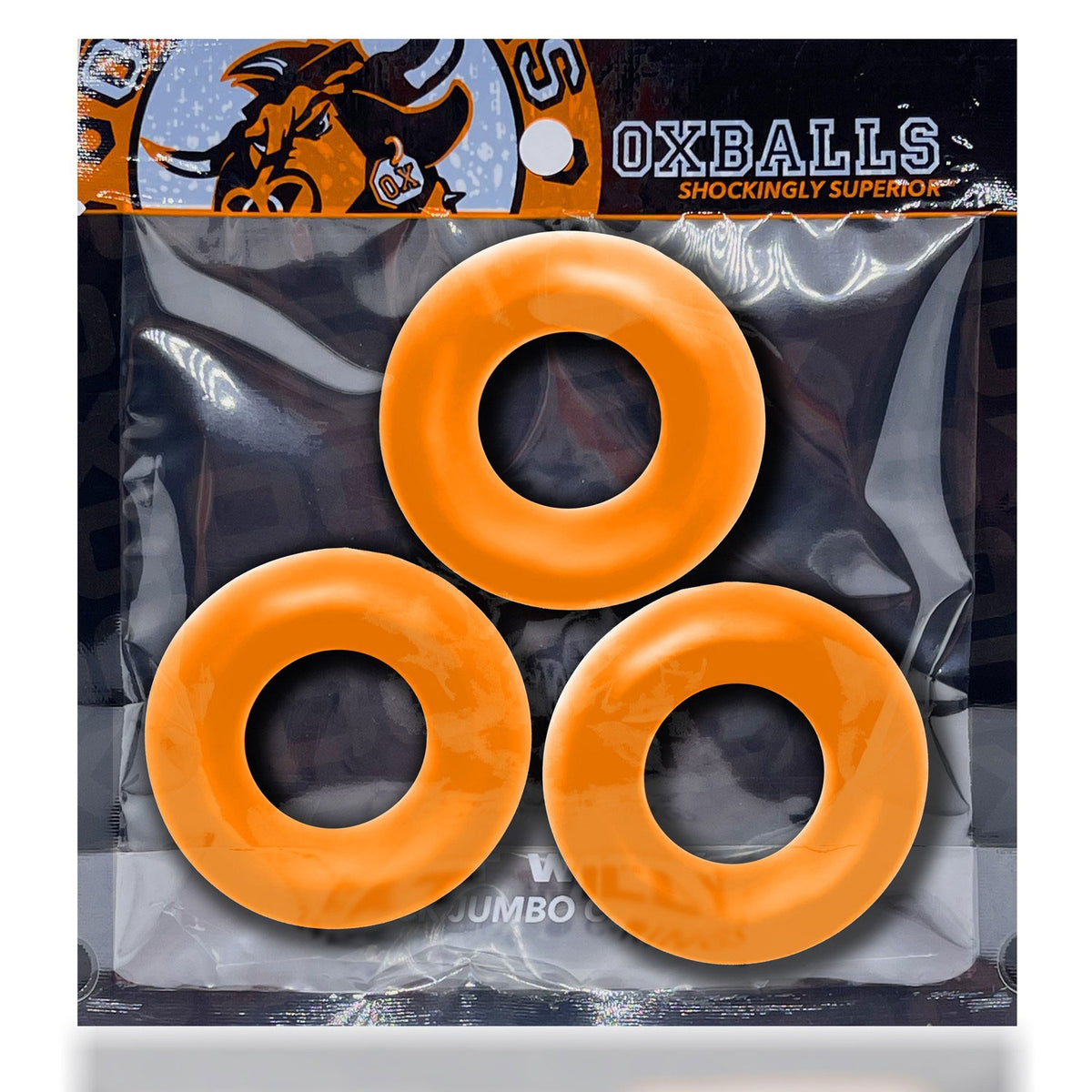Fat Willy 3-Pack Jumbo Cockring by Oxballs from LoveMart Co.
