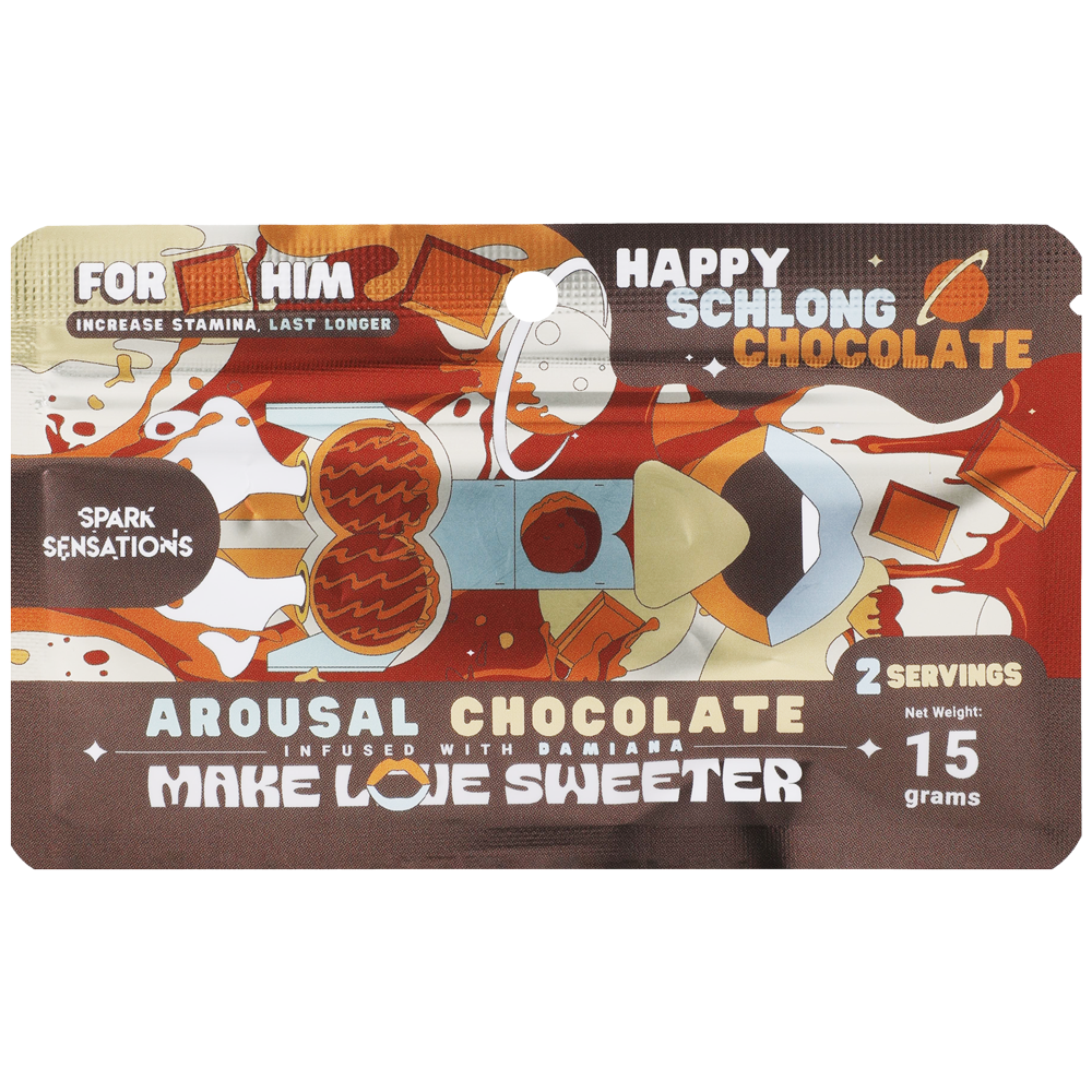 Happy Chocha (His) Chocolate - 12 Pack Display by Doc Johnson from LoveMart Co.
